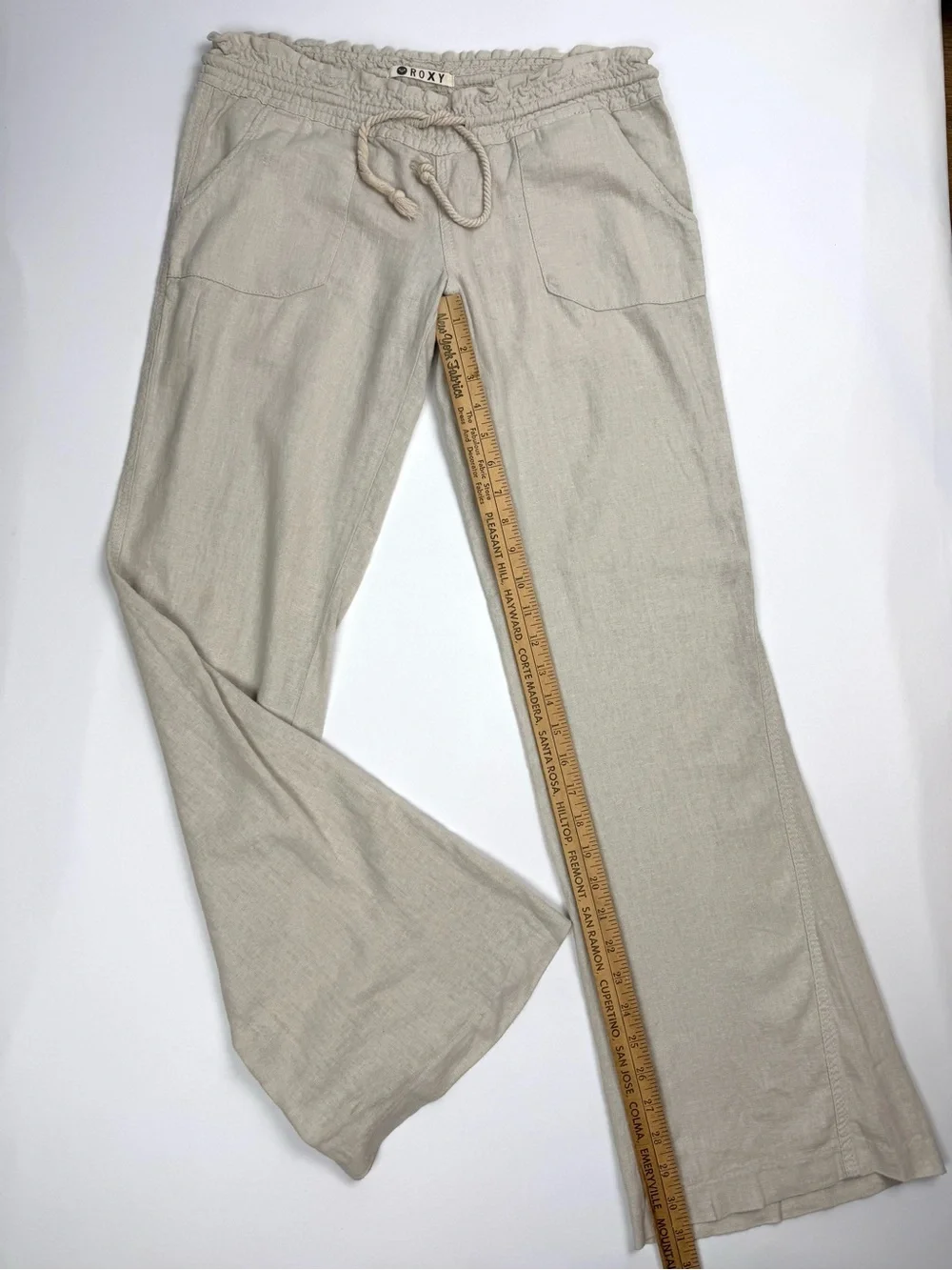 Roxy Wide-Leg Drawstring Pants Size Medium - Picture 8 of 16